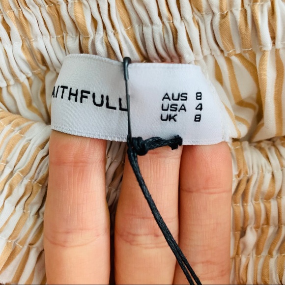 NWT Faithfull the brand Deia dress polo stripe 4 - Picture 5 of 8